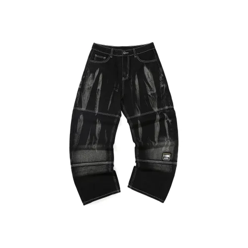 GENANX Черные Унисекс Джинсы