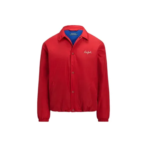 Polo Ralph Lauren SS24 Водоотталкивающая COACH JACKET Куртки Пальто Мужской Красный