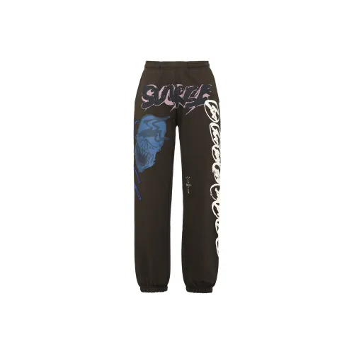 Travis Scott Коричневые Мужские Вязаные Спортивные Штаны