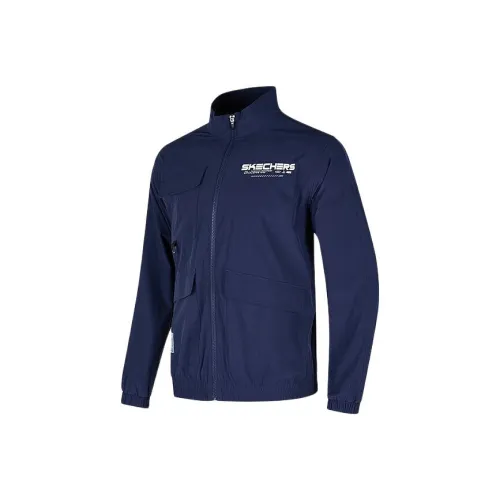 Skechers Basic Sports Series Marine Коллегиальный синий/02MZ Мужские куртки