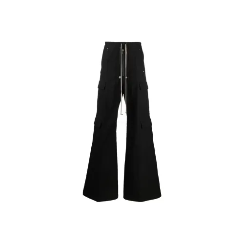 RICK OWENS Мужские карго-брюки черного цвета