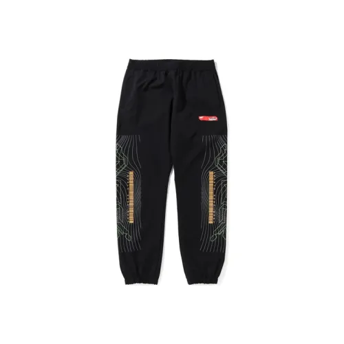 A BATHING APE Черные мужские вязаные тренировочные штаны