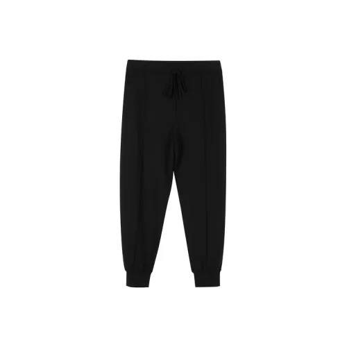 CROQUIS 001 Глубокий черный Унисекс Вязаные Тренировочные брюки