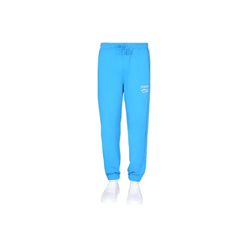 Helmut Lang Светло-синие мужские вязаные тренировочные брюки