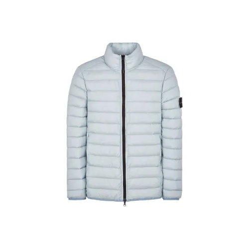 STONE ISLAND SS24 Down Jacket Men Ice Blue