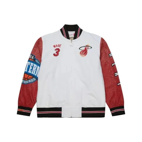 MITCHELL NESS Miami Heat Dwyane Wade Куртки и Пальто Мужской Белый
