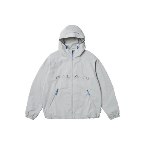 PALACE SS24 Arc Shell с капюшоном куртка паучий Web куртки и пальто унисекс серый