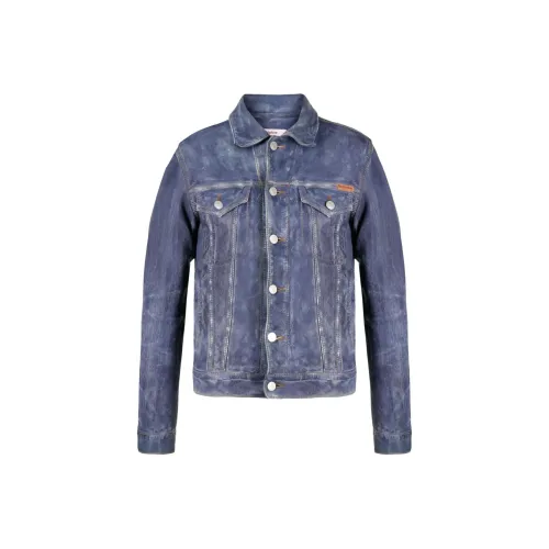 MARTINE ROSE Кожа Куртка Унисекс Синий