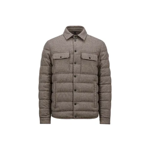 MONCLER Пуховик Мужской Бежевый Коричневый