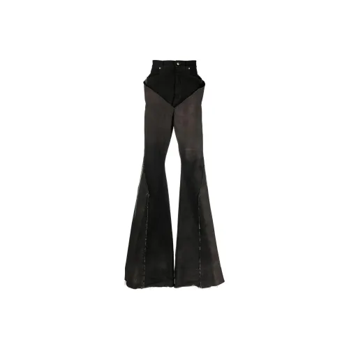 RICK OWENS совместный бренд Темно-серый Мужские Джинсы