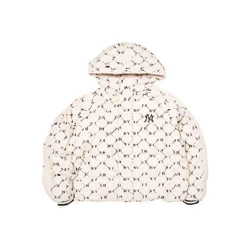 MLB Base Logo New York Yankees Down Jacket Unisex Cream