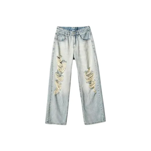 SONGS ALONG Джинсы Унисекс Light Синий