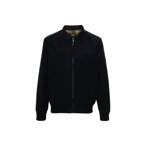 A.P.C FW24 Куртки и Пальто Мужской Морской Синий