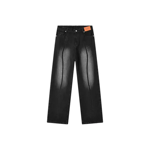 GEOFFREY B. SMALL Джинсы Унисекс Выстиранный Черный