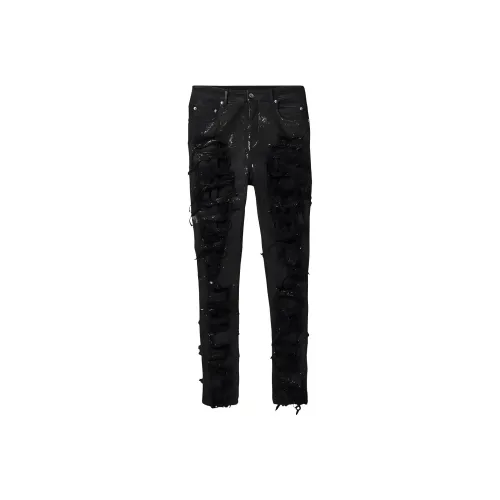 Rick Owens DRKSHDW Черные Мужские Джинсы