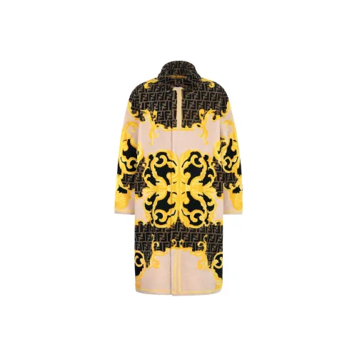 FENDI X VERSACE Многоцветный Мужской Мех