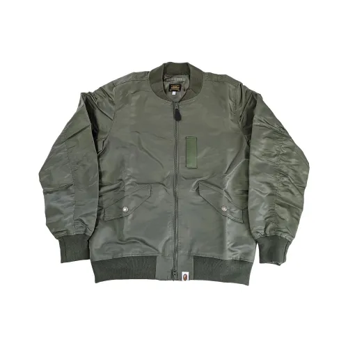 A BATHING APE Куртки Пальто Мужской Зеленый