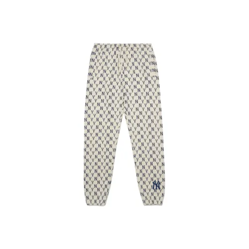 MLB Monogram MLB Basic Logo Вязаные тренировочные штаны унисекс кремовый