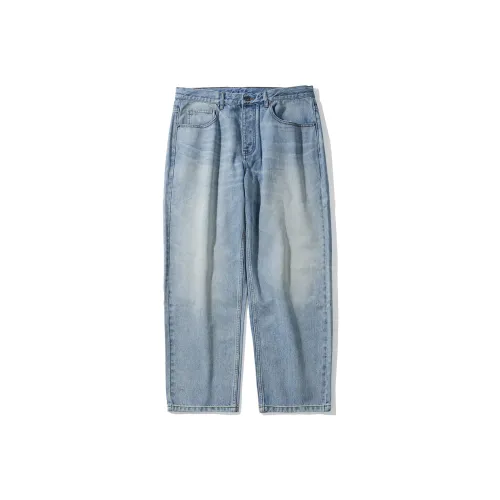 RESTICK Светло-синие Мужские Джинсы