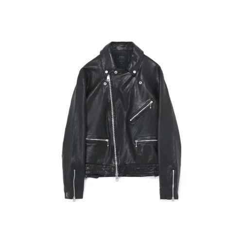 Yohji Yamamoto Черные Мужские Кожаные Куртки