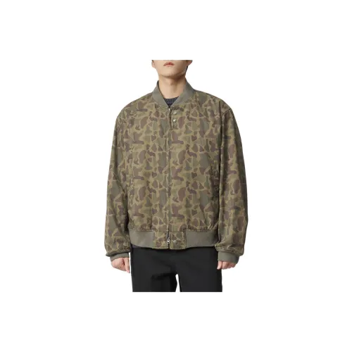 Сотрудничество Engineered Garments Оливково-зеленые Мужские Куртки