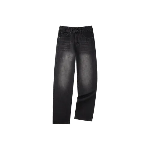 SHANTREE Черные Унисекс Джинсы