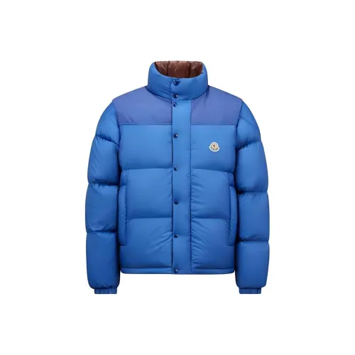 Moncler Verone Series Синий/Коричневый Мужские Пуховики