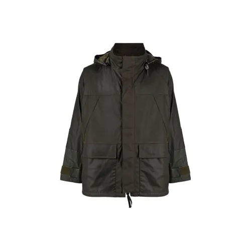 BARBOUR Зеленый Мужской Парки