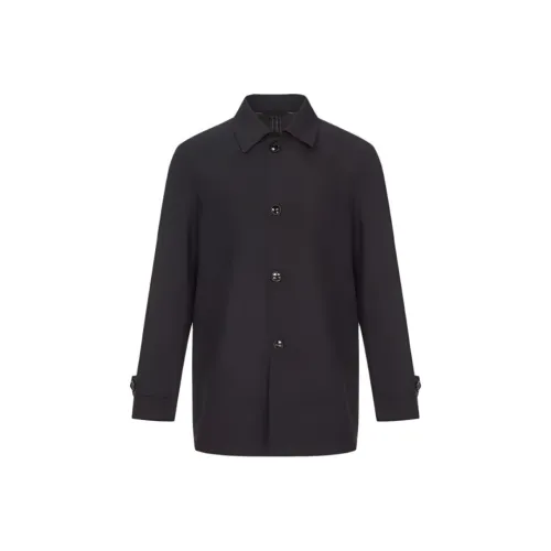 BRAUN BUFFEL Тренчкот Мужской Темно-синий