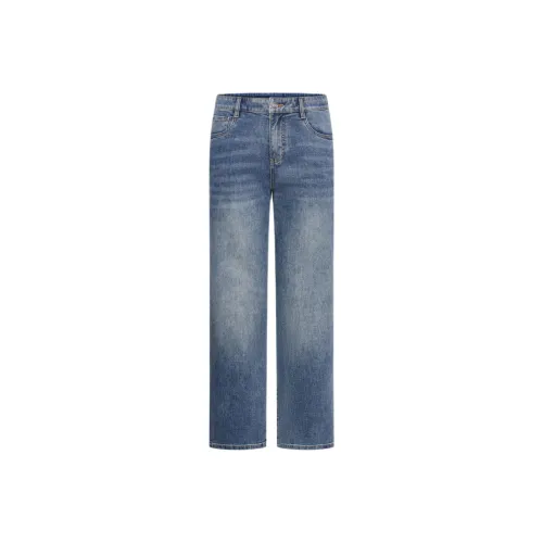 Biyin Leufen x Hattie Stewart Джинсы Мужские Светло-Синие