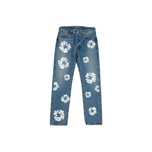 Denim Tears Синие Унисекс Джинсы