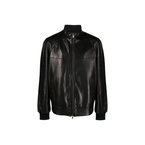 BRUNELLO CUCINELLI SS23 Кожаная куртка мужская черная