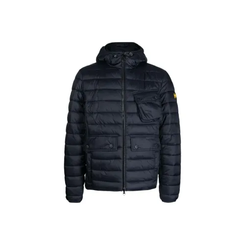 BARBOUR Хлопковый пуховик Мужской Navy Blue