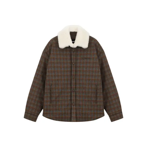 WE11DONE FW24 Хлопковый пуховик Мужской Коричневый