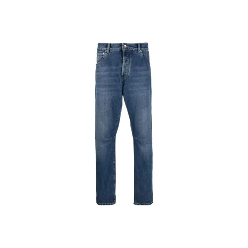 BRUNELLO CUCINELLI Джинсовый синий Мужские Джинсы