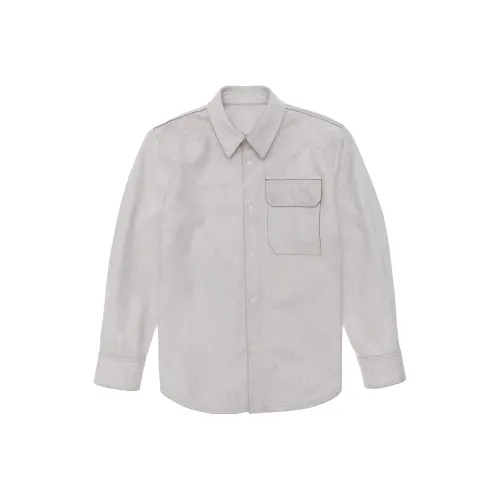 Helmut Lang Белый Мужская Кожаная Куртка