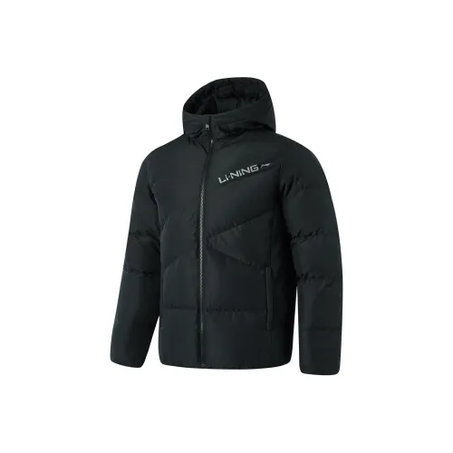 Fitness Series Мужская пуховая куртка черного цвета