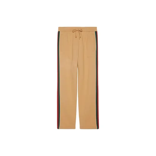 GUCCI SS22 Вязаные спортивные брюки мужские коричневые