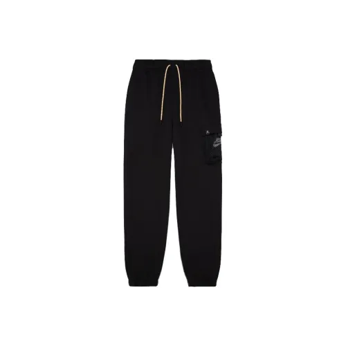 Джордан Черные Мужские Вязаные Тренировочные Штаны