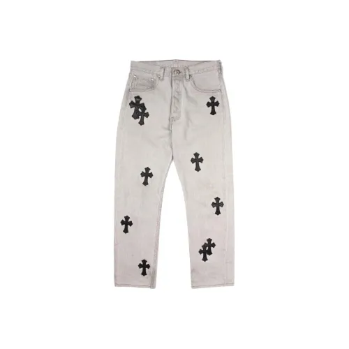 Chrome Hearts Серый Мужской Джинсы