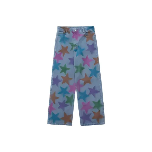 UNVESNO Светло-синие унисекс джинсы