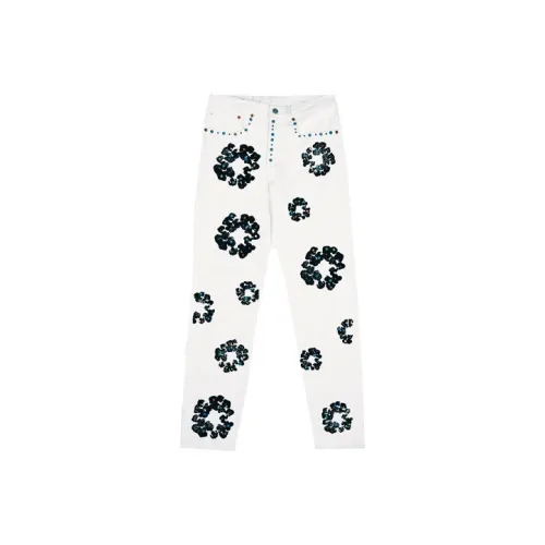 Denim Tears Белые Унисекс Джинсы