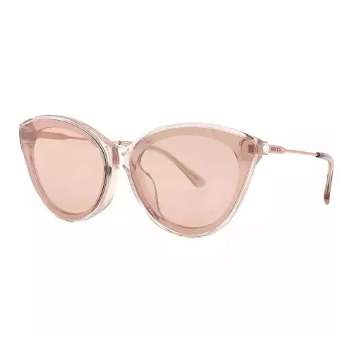 Jimmy Choo Ацетатные солнцезащитные очки "Кошачий глаз" женские розовые