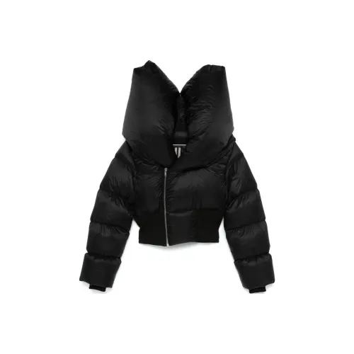 RICK OWENS совместный бренд RO Down Jacket Мужской Черный