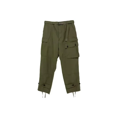 Sacai совместный бренд WTAPS Collaboration Army Green Мужские Карго Брюки