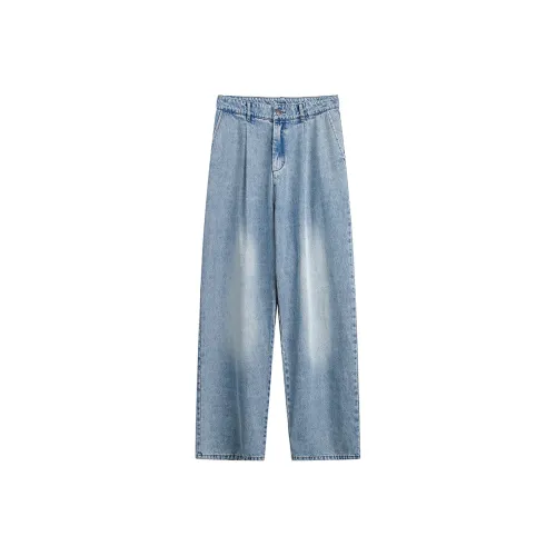 A3G4 Синие Унисекс Джинсы