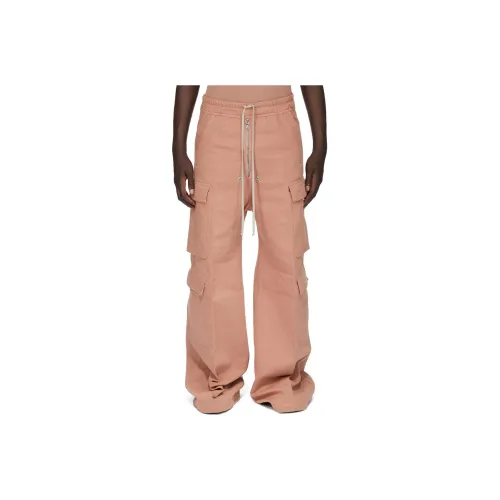 Rick Owens DRKSHDW SS24 Карго Брюки Мужские Темно-Розовые