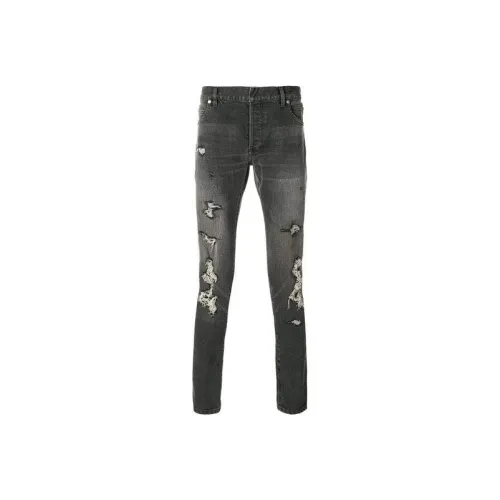 BALMAIN Серый Мужской Джинсы