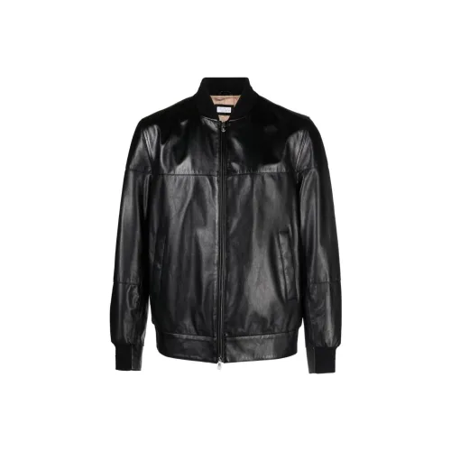 BRUNELLO CUCINELLI Черные Мужские Кожаные Куртки
