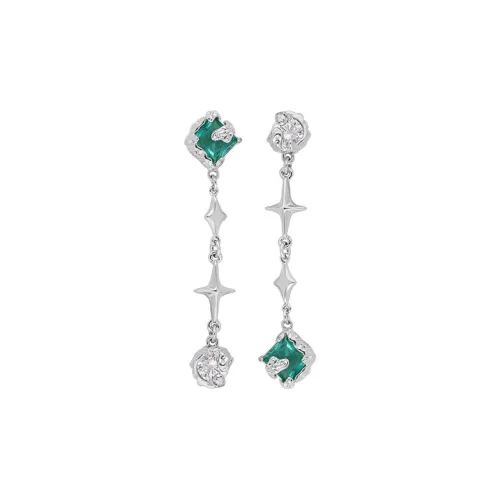 KING OF BLING Серьги из сплава с цирконием женские